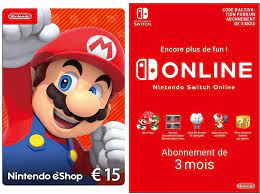 Carte Nintendo Eshop 15 Eur Code De Telechargement Switch3dswii-u Amazonfr