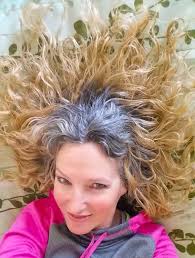 Kinky curly skin weft seamless tape in remy curly human hair extensions 18inch. Curly Hair Gray Highlights Novocom Top