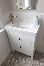 farmhouse powder room reveal life at