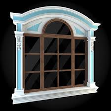 Window 064 House 3d Model 3d 3dmodel 3ddesign 3dscene Apartment Architecture Building Classic Window Architecture House 3d Model Window Trim Exterior