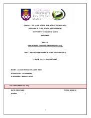 University of malaya library lembah pantai. Final Report Faculty Of Plantation And Agrotechnology Diploma In Plantation Management Universiti Teknologi Mara Sarawak Fpa210 Industrial Course Hero
