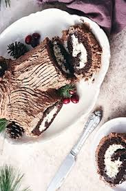 Yule Log Classic Buche De Noel Recipe Cake Roll Buche De Noel Recipe Festive Holiday Desserts