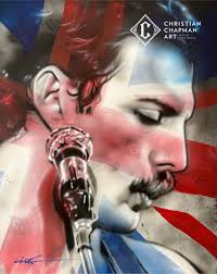 Freddie Mercury And Samantha Fox Picture Remastered and Colored 4k