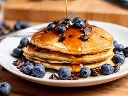Pancake Myrtilles Et Pepites De Chocolat Au Thermomix Recette Recette Pepite Chocolat Les Super Aliments