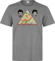 ron swanson parks and recreation pyramid of greatness men grey t shirt summer t shirt brand fitness body building awesome t shirt design shirt and