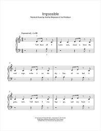 Falling out of love is hard. James Arthur Impossible Sheet Music Download Pdf Score 115375