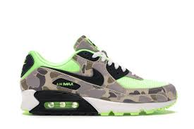 Nike introduced air sole units in to their trainers in the late '70s, but it wasn't until 1987 and the introduction of the first nike air trainer that the air unit became visible. Nike Air Max 90 Green Camo Cw4039 300