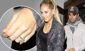 Billedresultat for anna kournikova yellow dress. Anna Kournikova Wearing Wedding Band After Eight Years With Enrique Iglesias Daily Mail Online