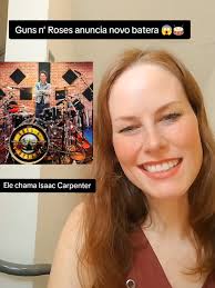 Guns n' Roses anuncia novo batera 😱🥁 . . . #novobateristagunsnroses  #isaaccarpenter #baterista #batera #gunsnroses #foryou #gunsnroses #noticia  #news #rock #gnr #frankferrer #stevenadler #mattsorum ...