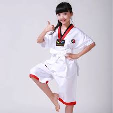 What is the outfit in taekwondo called? Kids Taekwondo Uniform Boy Taekwondo Uniforms Children Karate Judo Girl Taekwondo Suit Dobok Children Tkd Clothing High Quality Ballroom Aliexpress