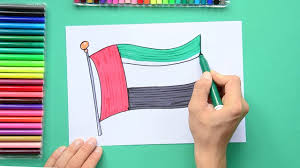 Awesome flag coloring pages united states coloring pages. How To Draw The National Flag Of Uae Youtube