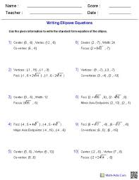 Algebra 2 Worksheets Conic Sections Worksheets Translating Algebraic Expressions Algebraic Expressions Algebra