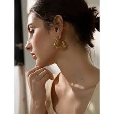 Children's Set necklace-earrings hypoallergenic steel Kitty 316L gold