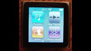 How To Restore An Ipod Nano 6th Generation To Factory Settings Youtube