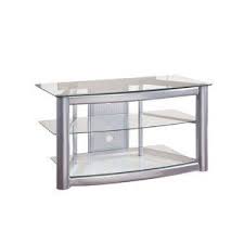 Powell Matte Silver And Glass Tv Stand Glass Tv Stand Home Entertainment Furniture Tv Stand