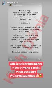 Her birthday, what she did before fame, her family life, fun trivia facts, popularity rankings, and more. Lepas Michael Ang Giliran Sharnaaz Ahmad Pula Komen Tentang Isu Cik Epal Riak Kisah Dunia