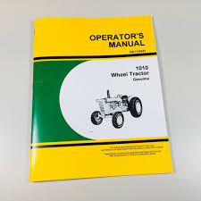 With the production run lasting from 1923 to 1953, this model had the longest run among all john deere tractors. Business Industrial Operators Manual Parts Catalog For John Deere 1010 Gasoline Wheel Tractor Heavy Equipment Parts Accessories