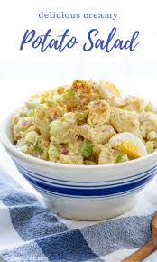 The hardest and most time consuming part is boiling the potatoes and making the hard boiled eggs. Traditional Creamy Potato Salad Saving Room For Dessert