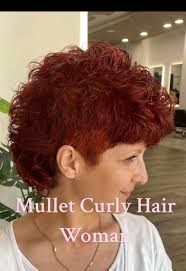 Mullet Curly Hair Inspiration for Women