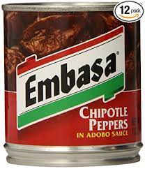 Saltar a los resultados de búsqueda principales. Amazon Com Embasa Chipotle Peppers In Adobo Sauce 7 Ounce Cans Pack Of 12 Grocery Gourmet Food