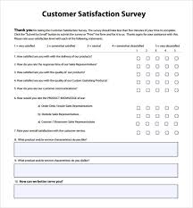 Satisfactory to company and customer set policies. Free 15 Sample Customer Satisfaction Survey Templates In Pdf Ms Word