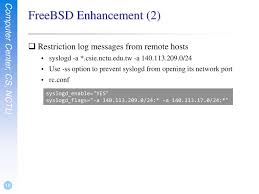 Check spelling or type a new query. Syslog And Log Rotate Ppt Download