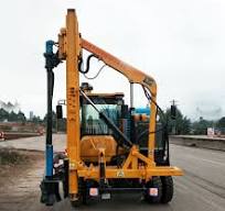 HXT Pile Driver For Highway Guardrail Construction
