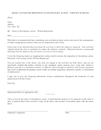 Reprimand letters are letters written to rebuke or criticize others because of their actions or behavior. Disciplinary Action Warning Letter Templates At Allbusinesstemplates Com