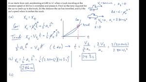 To do calculations, sometimes it is necessary to convert. 1d Motion Constant Acceleration Level 3 Example 1 Youtube
