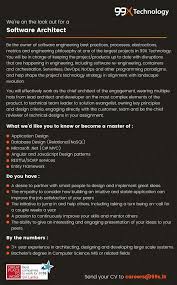 Software Architect At 99x Technology Careerfirst Technology Software Architect