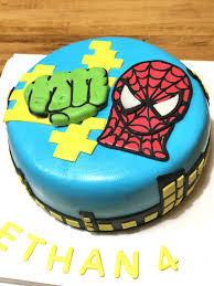 Spider Man The Hulk Cake Idolcidipaola Hulk Cakes Cake Birthday Cake