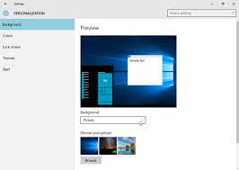 Click right on the image, and select the set as desktop background option from the menu. How To Change The Desktop Background In Windows 10 Dummies