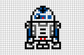 R2 D2 Pixel Art Pixel Art Star Wars Crafts Pixel Art Design