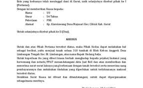 Di bawah ini ada contoh surat keterangan hibah tanah yang bisa anda jadikan referensi untuk keperluan anda. Contoh Surat Kuasa Dari Orang Tua Kepada Anak Cute766