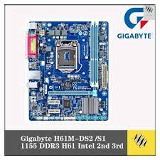 تعريفات motherboard inter h61m : Wz Used Gigabyte H61m Ds2 S1 S2ph Pcie 3 0 Socket 1155 Ddr3 H61 Motherboard Intel 2nd 3rd Gen Ga H61m Ds2 Shopee Philippines