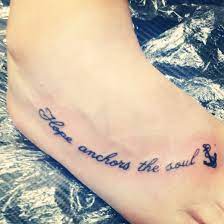 So anchor infinity tattoo means always stay strong or never sink. Pin By Chelsea Archer On Bucket List Foot Tattoos Hope Tattoo Trendy Tattoos