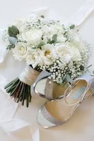 Jordan Denike Photography L White Wedding Bouquet And Silver Shoes L Wedding Detail White Rose Wedding Bouquet White Rose Bridal Bouquet White Wedding Bouquets