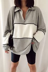 boyfriend fermuarli ince sweat taytlar sonbahar kadin