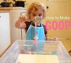 A lot of people find the thought of a sensory bin overwhelming but it's amazing how much fun a toddler will have with a few toys thrown into a tub of rice! How To Make Goop Easy And Fun Sensory Material For Kids