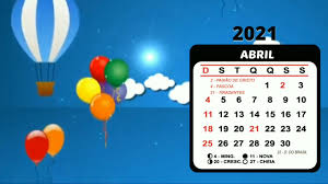 E veja por dia quando o sol nasce e quando se põe em calendário abril 2021. Background Calendario Do Mes De Abril 2021 Youtube