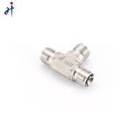 Stainless Steel Male Thread Tees High Pressure 3 Way Thread Connector Pipe  Fittings