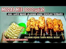 Jajanan Anak Sekolah Terbaru Modal Mie Harga 1000 Youtube Resep Sekolah Youtube