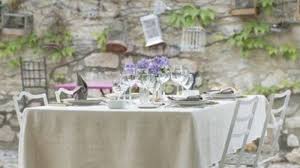 Old linen sheets make excellent tablecloths. The French Art Of Table Setting