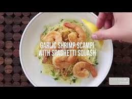 Shrimp sautéed in easy scampi sauce with garlic, butter, olive oil, and white wine, tossed with red pepper flakes and parsley. Tasty Garlic Shrimp Scampi With Spaghetti Squash Easy Food Recipes For Dinner To Make At Home Youtube
