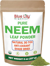 I'm one of the few that actually like the taste of neem. Amazon Com Blue Lily Organics Neem Leaf Powder Azadirachta Indica 8 Oz 1 2 Pound 100 Pure Certified Organic Raw For Hair Skin Health Personal Care