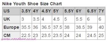 Nike Shoe Sizing Chart For Kids Mexico Shoe Size Chart