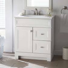 Home Decorators Collection Sedgewood 30 1 2 In W Bath Vanity In White With Solid Surface Technology Vanity Top In Arctic With White Sink Pplnkwht30d With Images White Vanity Bathroom Bathroom Vanity Tops White