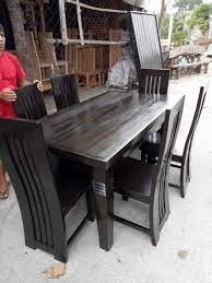 The rectangle dining table features a trestle style base, perfecting the rustic, farmhouse style. 6 Seater Dining Set Lazada Ph