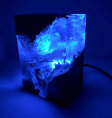 Night Light Casted Burl Hybrid Etsy Resin Crafts Resin Furniture Epoxy Resin Art