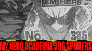 REMATCH THAT LEADS TO ALL MIGHT DEATH?! My Hero Academia Chapter 386  Spoilers - YouTube